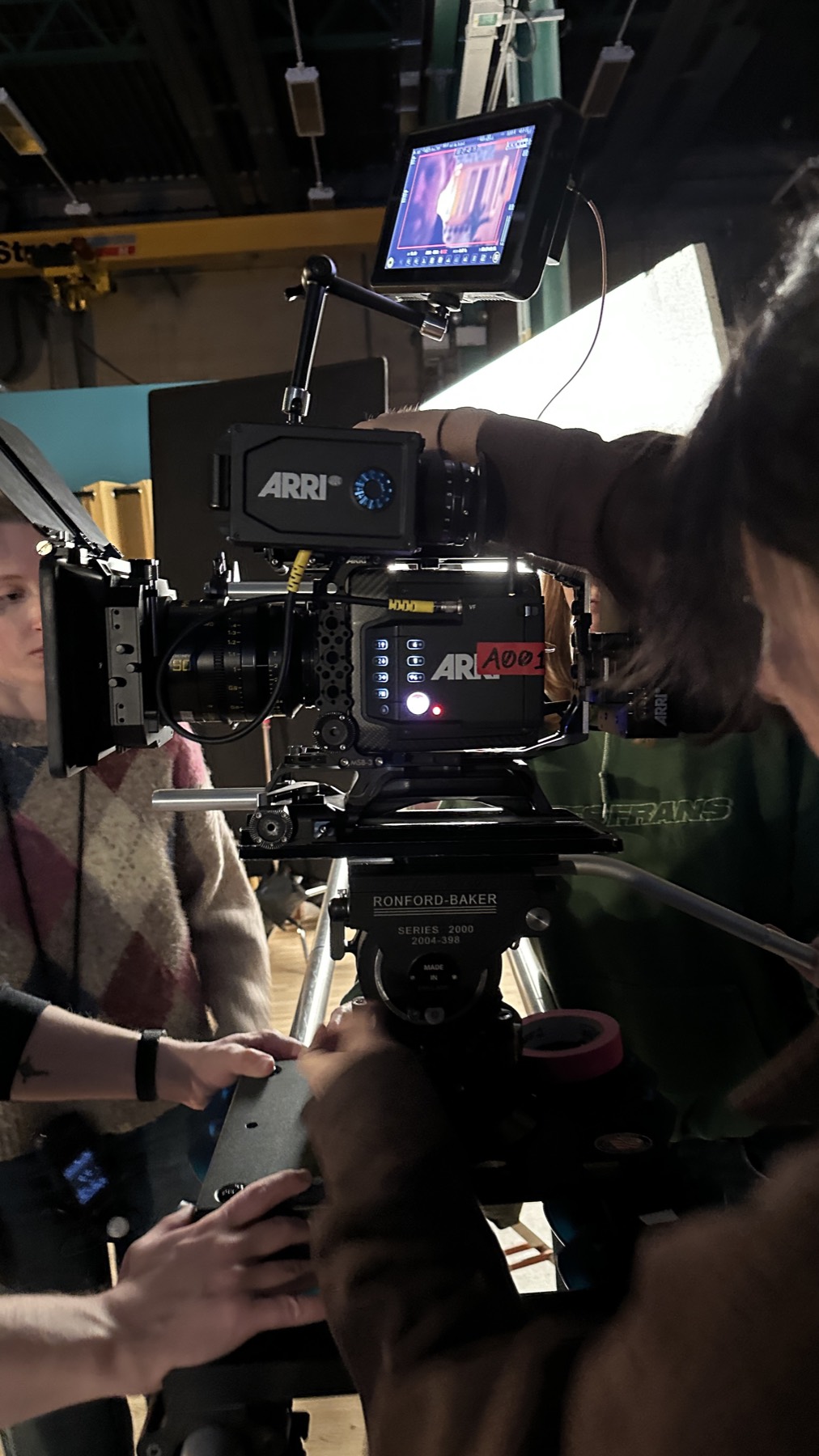 Professional videography equipment and camera setup for commercial production